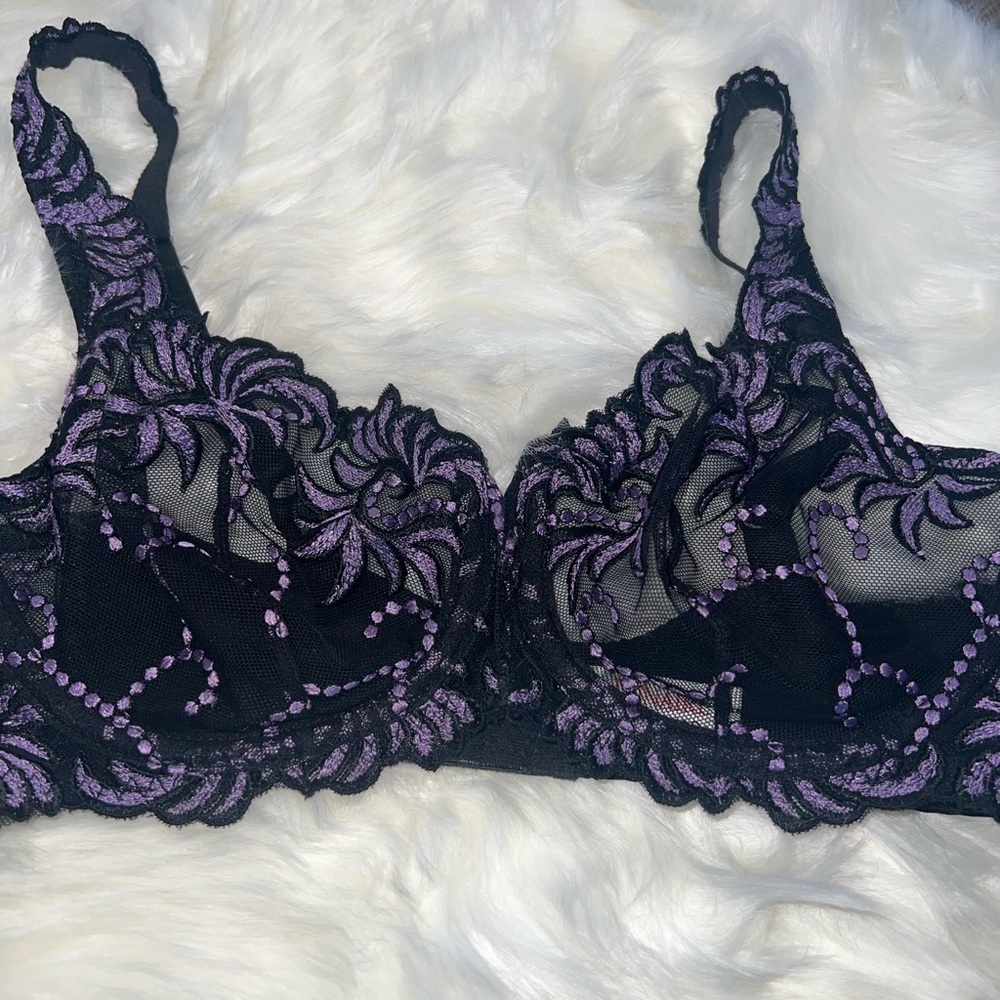 Beautiful Sheer Lace Dark Fairy Bralette Bra Top